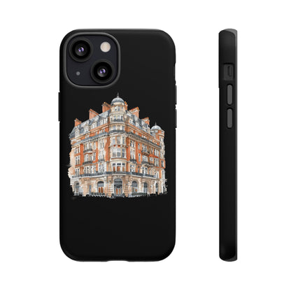 Cityscape Phone Case, Tough Phone Cover, Urban Art Case, Vintage Architecture Design, Gift for Travelers, Stylish Phone Accessory