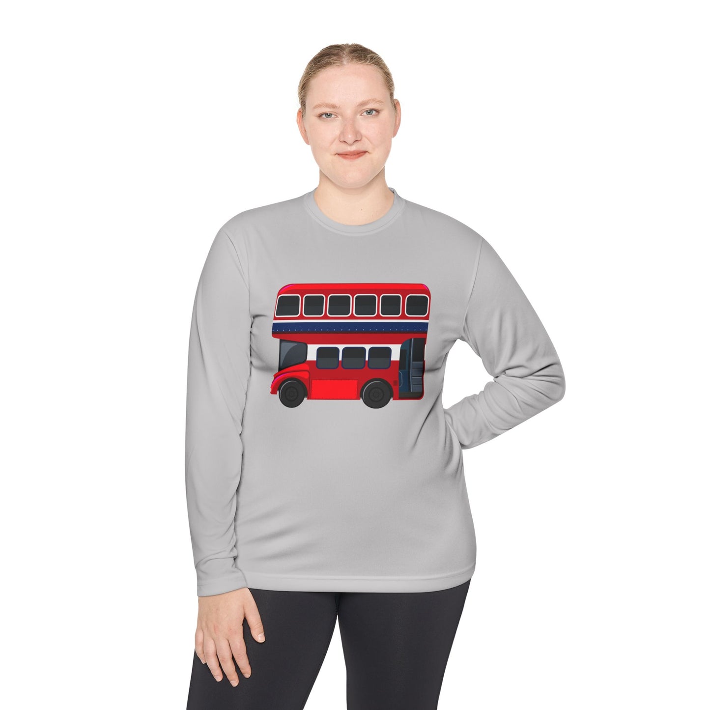 Unisex Lightweight Shirt- Classic London Double-Decker Bus Artwork