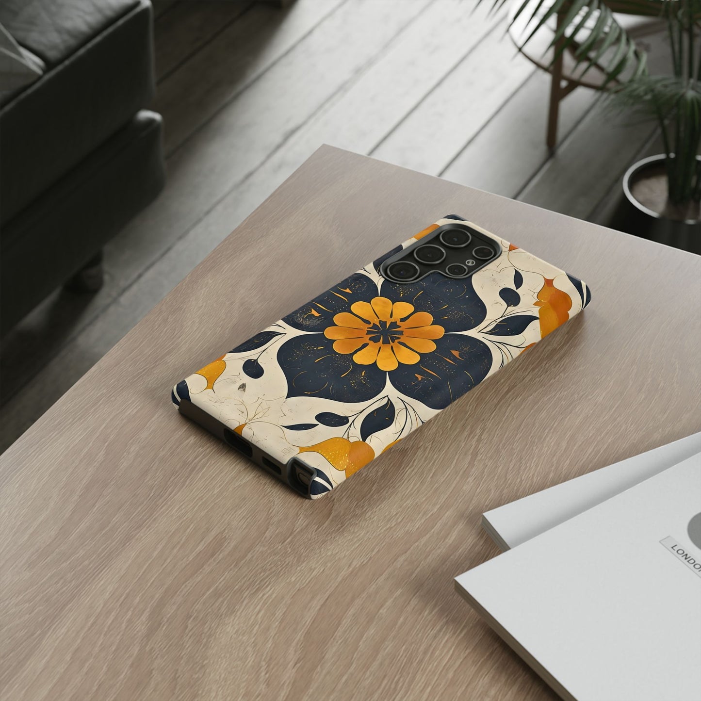 Floral Phone Case - Tough Cases, Botanical iPhone Cover, Vintage Flower Design, Durable Smartphone Protection, Unique Gift Idea