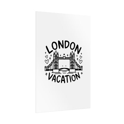 London Vacation Rolled Poster - Travel Decor for Home, Wall Art Print, Gift for Travelers, London Artwork, Holiday Gift Idea