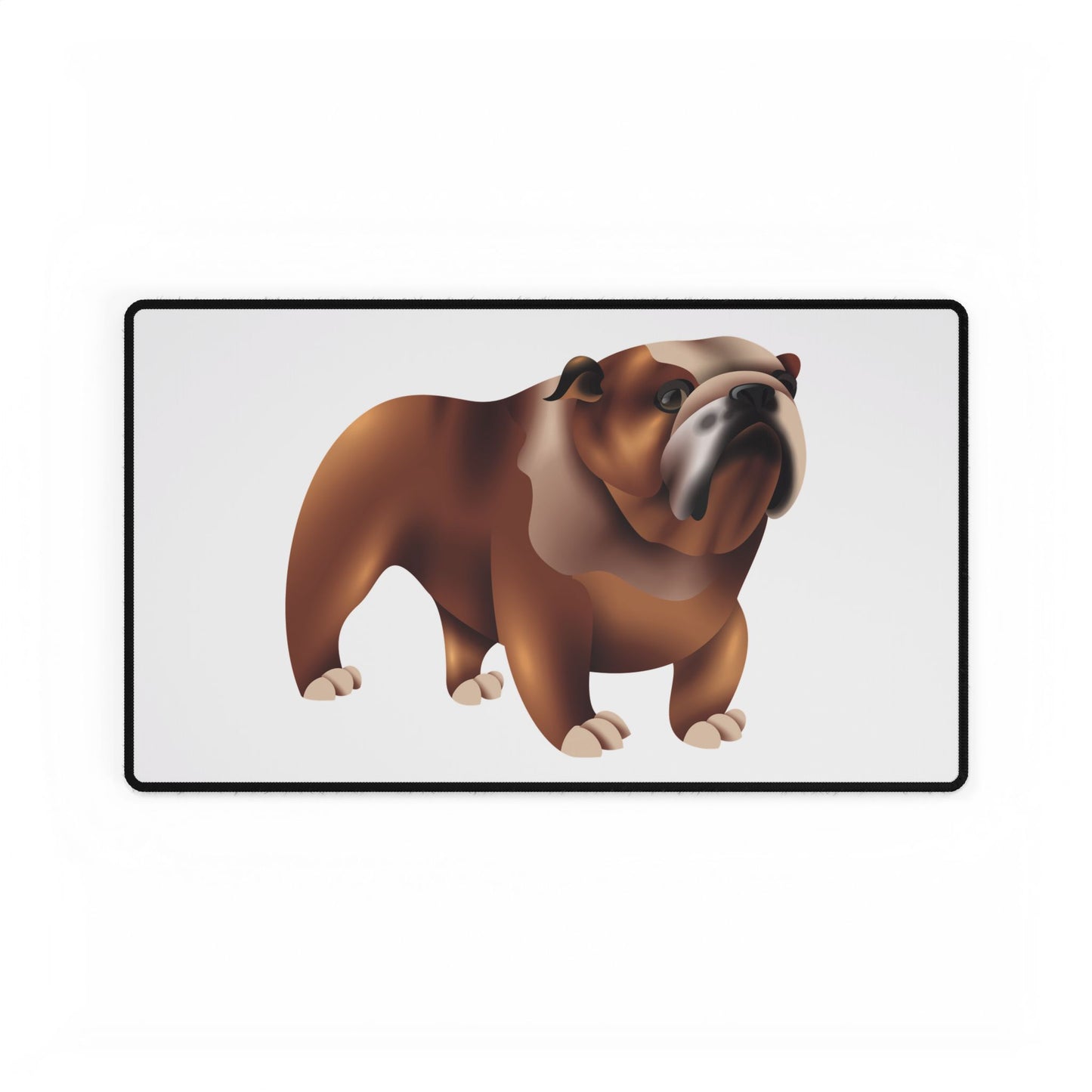 Bulldog Desk Mat, Office Decor, Pet Lover Gift, Animal-Themed Mouse Pad, Home Office Accessory, Workstation Decor