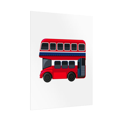 Red Double Decker Bus Rolled Posters