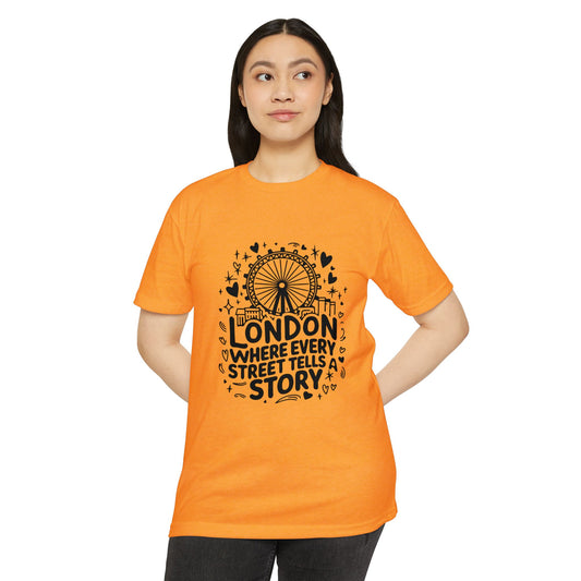 Unisex CVC Jersey T-shirt - London's Story Telling Streets