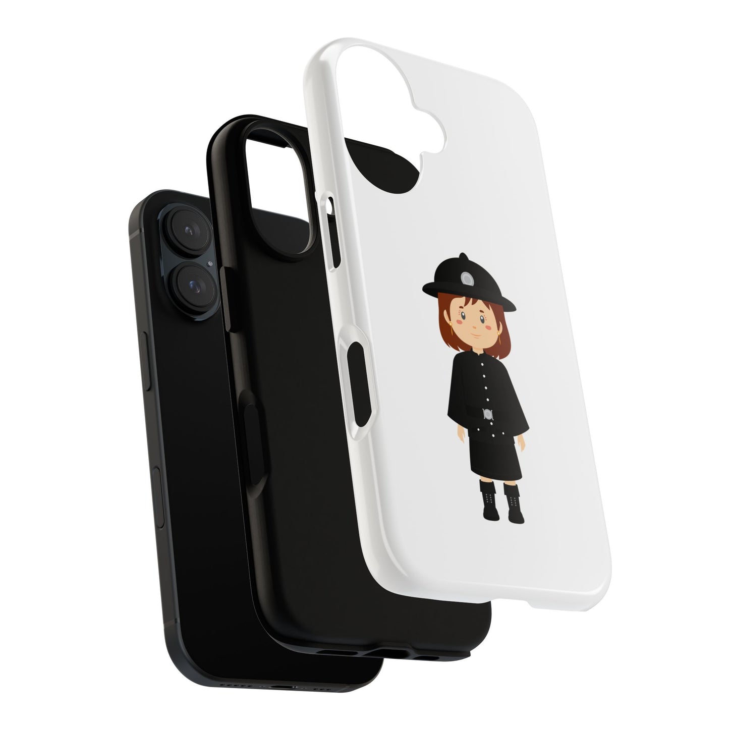 Cute Police Officer Phone Case, Tough Protective Cover, Gifts for Police Lovers, Customizable Phone Case, Unique Design