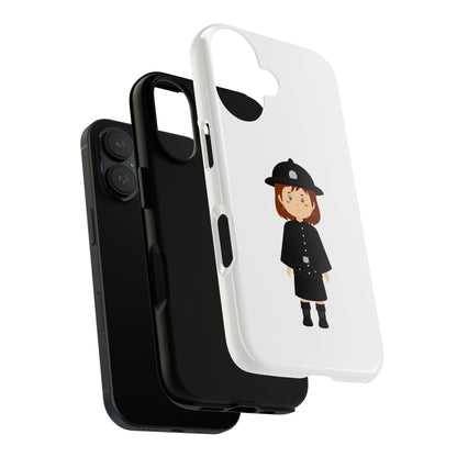 Cute Police Officer Phone Case, Tough Protective Cover, Gifts for Police Lovers, Customizable Phone Case, Unique Design