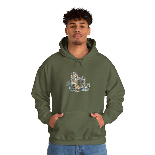 Unisex Heavy Blend™ Hooded Sweatshirt - London Bridge - Iconic Landmark