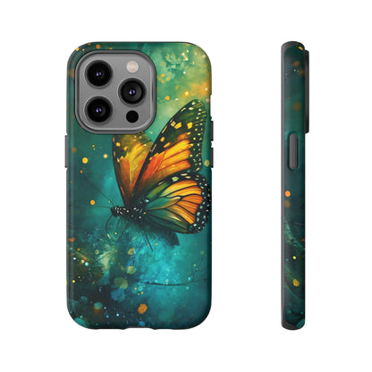 Colorful Butterfly Phone Case, Tough Cases for iPhone and Samsung, Cute Tech Accessories, Nature Lovers Gift, Vibrant Floral Design