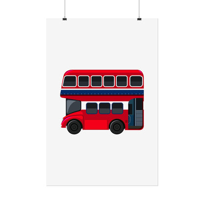 Red Double Decker Bus Rolled Posters