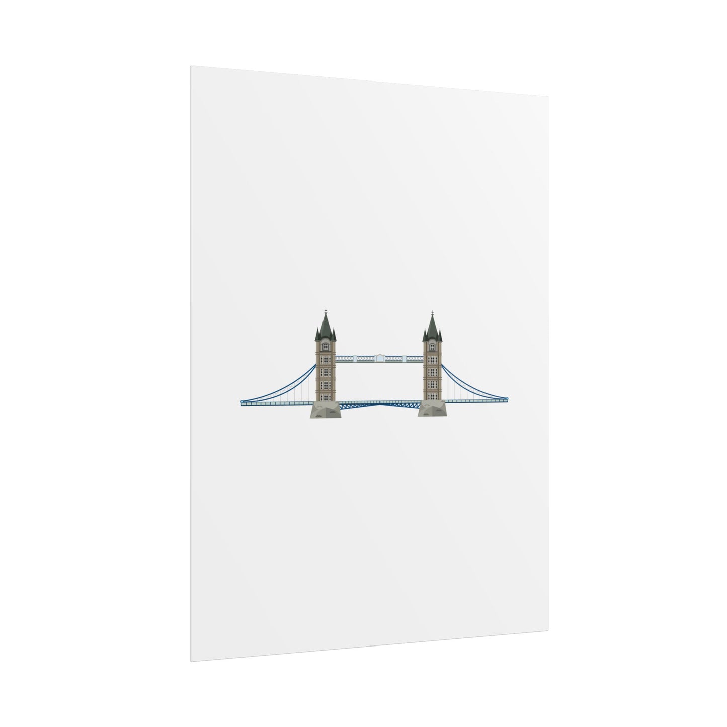 Tower Bridge Rolled Poster, London City Decor, Wall Art, Gift for Travelers, Home Aesthetic, UK Wall Art