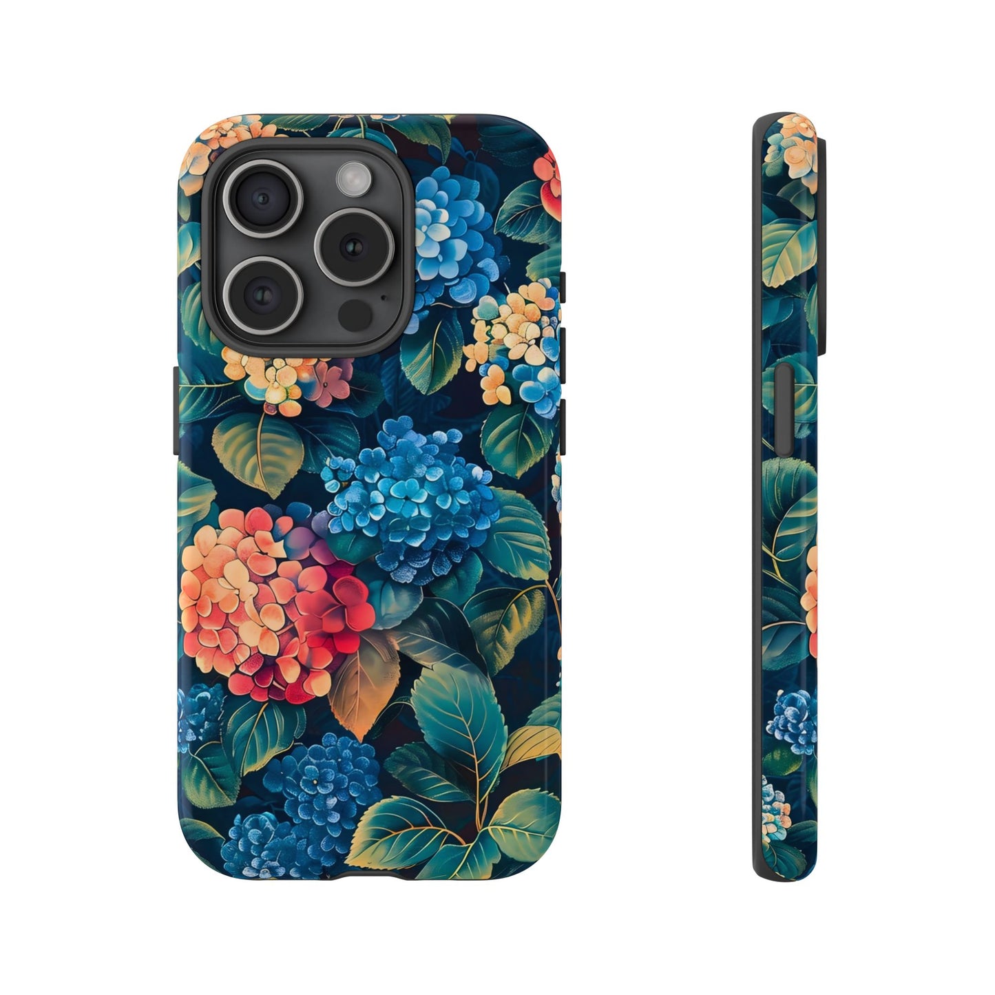 Floral Phone Case, Stylish Tough Case for Gardener Gift, Flower Lover Accessory, Pretty Floral Design, Protective Case