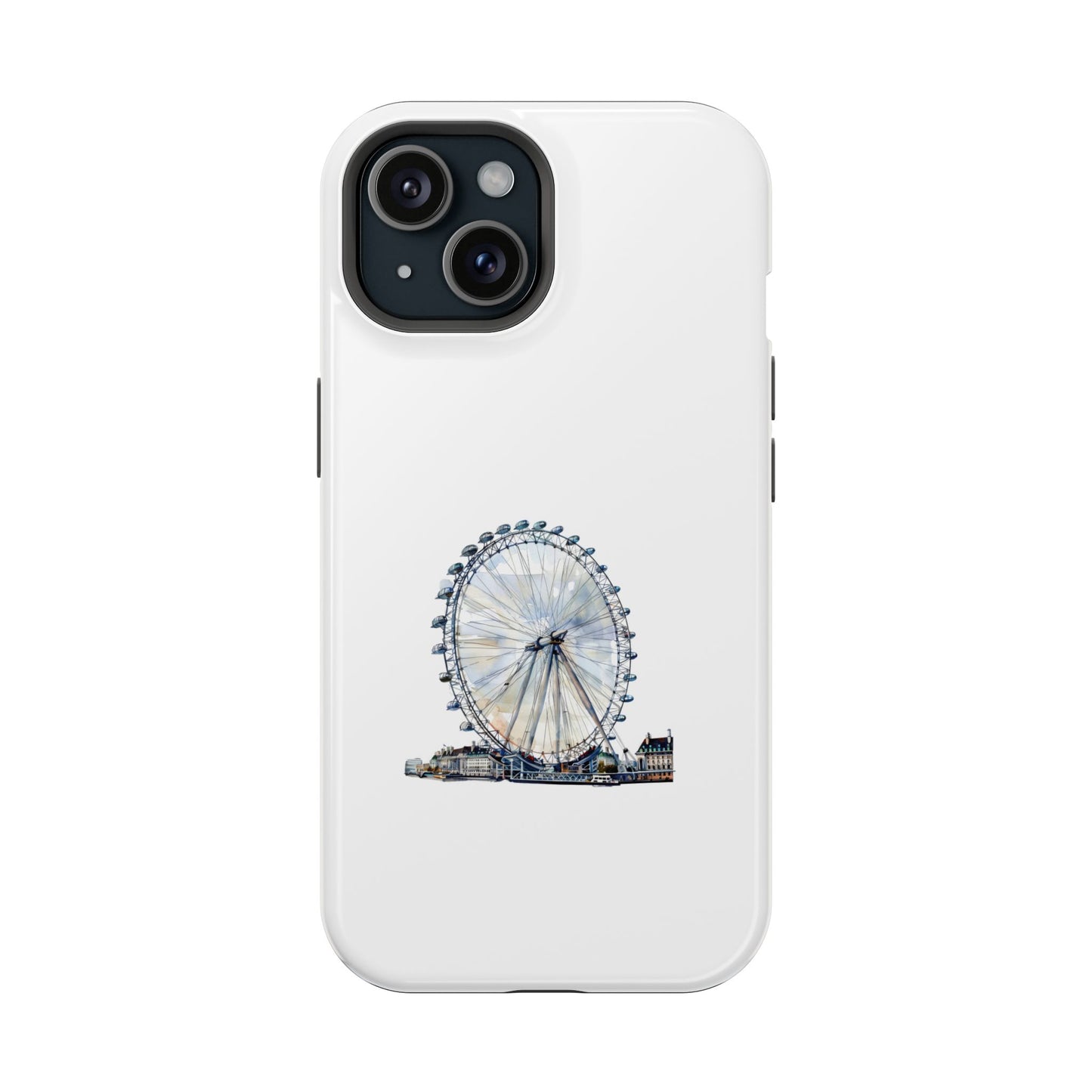 Stylish Magnetic Phone Cases with London Eye Design, Custom Phone Covers, Unique Gift for Travelers, Chic Electronic Accessories