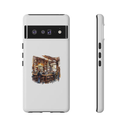 Artistic Phone Case - Cozy Pub Design