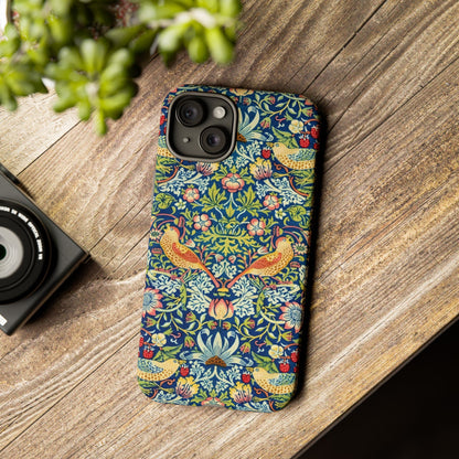 Floral Phone Case | Tough Cases, Stylish Protection, Unique Gift, Eco-Friendly, Floral Pattern, Bird Design
