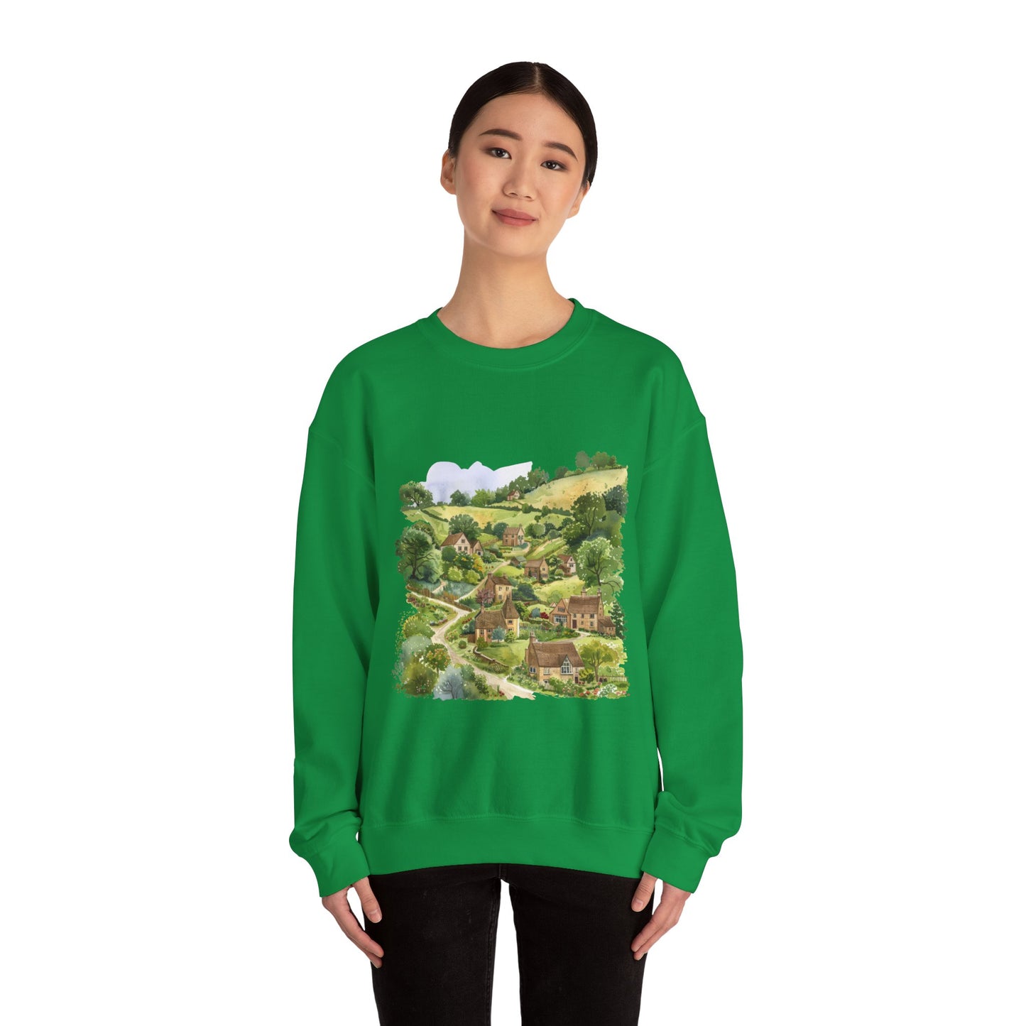 Unisex Heavy Blend™ Crewneck Sweatshirt - Charming British Nature