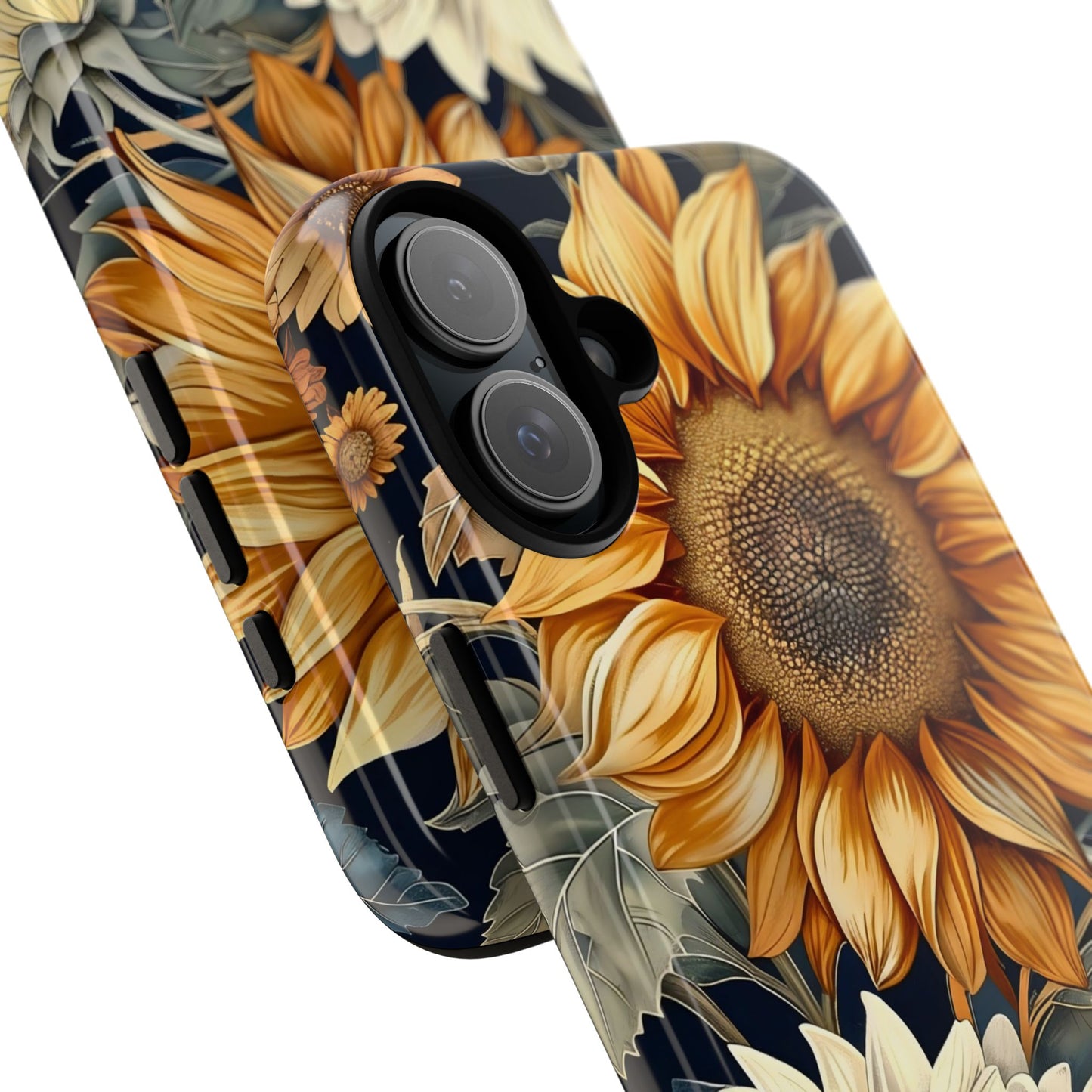Floral Phone Case for Tough Cases, Sunflower Design, Nature Lover Gift, Birthday Present, Eco-Friendly Accessories, Summer Vibes