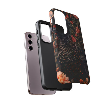 Tough Cases: Floral Design Phone Case, Stylish Protection for Your Phone, Unique Gift for Bird Lovers, Vibrant Floral Art, [...]