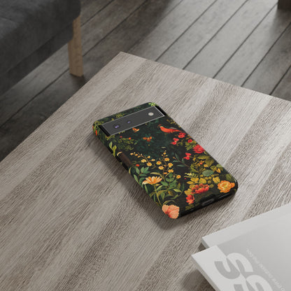Floral Tough Phone Case, Nature-Inspired Design, Ideal for Garden Lovers, Gift for Birthdays, Christmas, Eco-Friendly Accessory