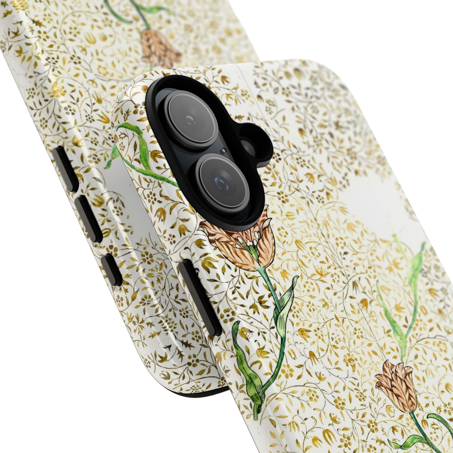 Elegant Floral Phone Case, Tough Cases for iPhone, Stylish Smartphone Cover, Protection with Floral Art, Unique Gift for Her