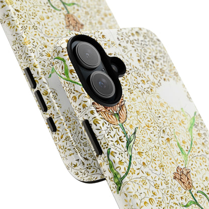 Elegant Floral Phone Case, Tough Cases for iPhone, Stylish Smartphone Cover, Protection with Floral Art, Unique Gift for Her