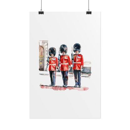 London Guard Roll-Up Posters, British Soldier Art Prints, Home Decor, Travel Gifts, Wall Art for Various Occasions