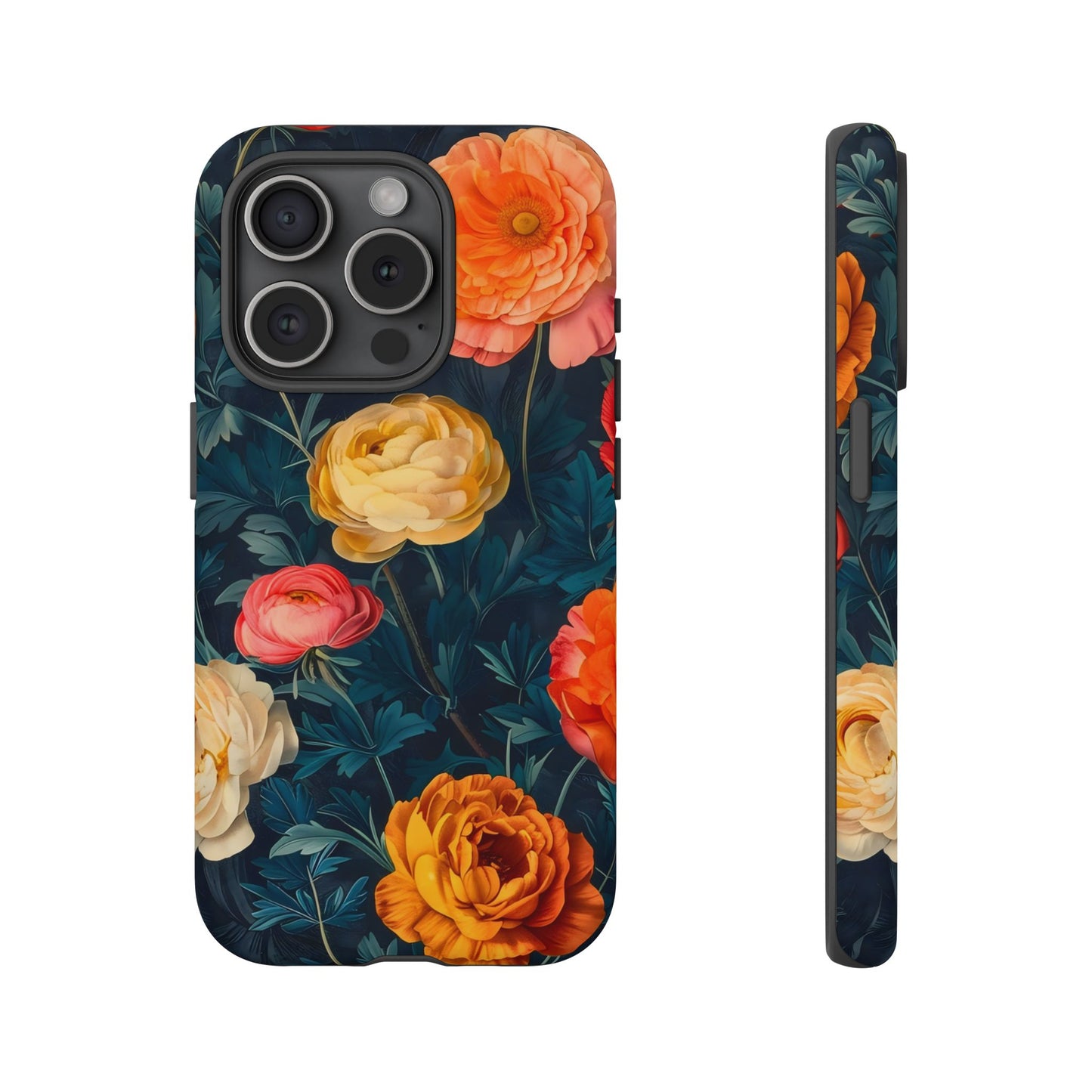 Floral Phone Case - Tough Cases, Stylish Protection, Gift for Flower Lovers, Customizable Cover, Floral Design Mobile Accessory