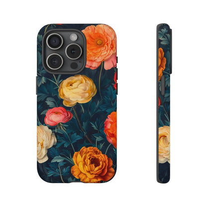Floral Phone Case - Tough Cases, Stylish Protection, Gift for Flower Lovers, Customizable Cover, Floral Design Mobile Accessory