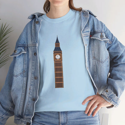 Big Ben - Iconic British Tower and Landmark Classic Unisex Heavy Cotton T-shirt