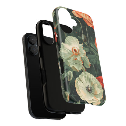 Floral Phone Case - Tough Cases, Botanical Design, Gift for Friends, Trendy Mobile Cover, Personalized Phone Accessory