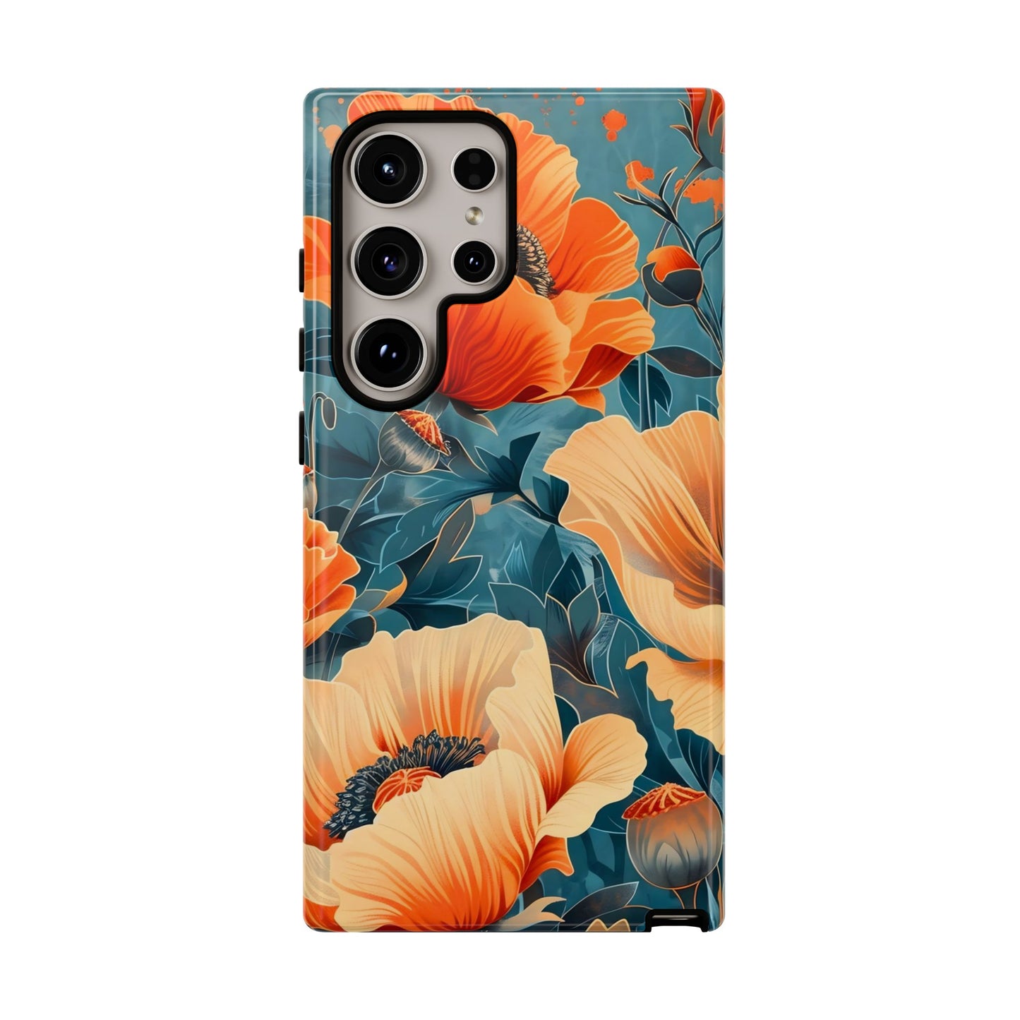 Floral Phone Case, Tough Cases for Protection and Style, Spring Aesthetic, Gift for Her, Phone Accessory for Nature Lovers
