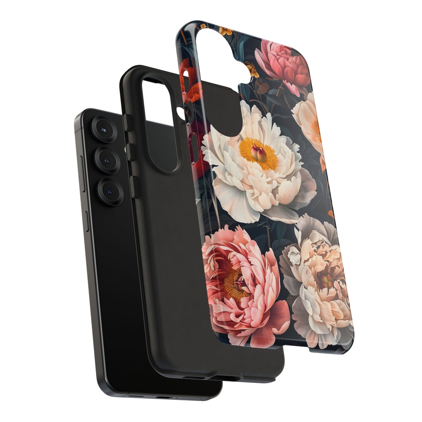 Floral Phone Case, Tough Phone Cover, Flower Design, Unique Gift for Her, Trendy Accessory, Spring Decor