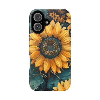 Sunflower Phone Case - Bright Floral Design, Stylish Tough Cover for Sunflower Lovers, Gift for Plant Enthusiasts, Mom Gift, Nature Lovers
