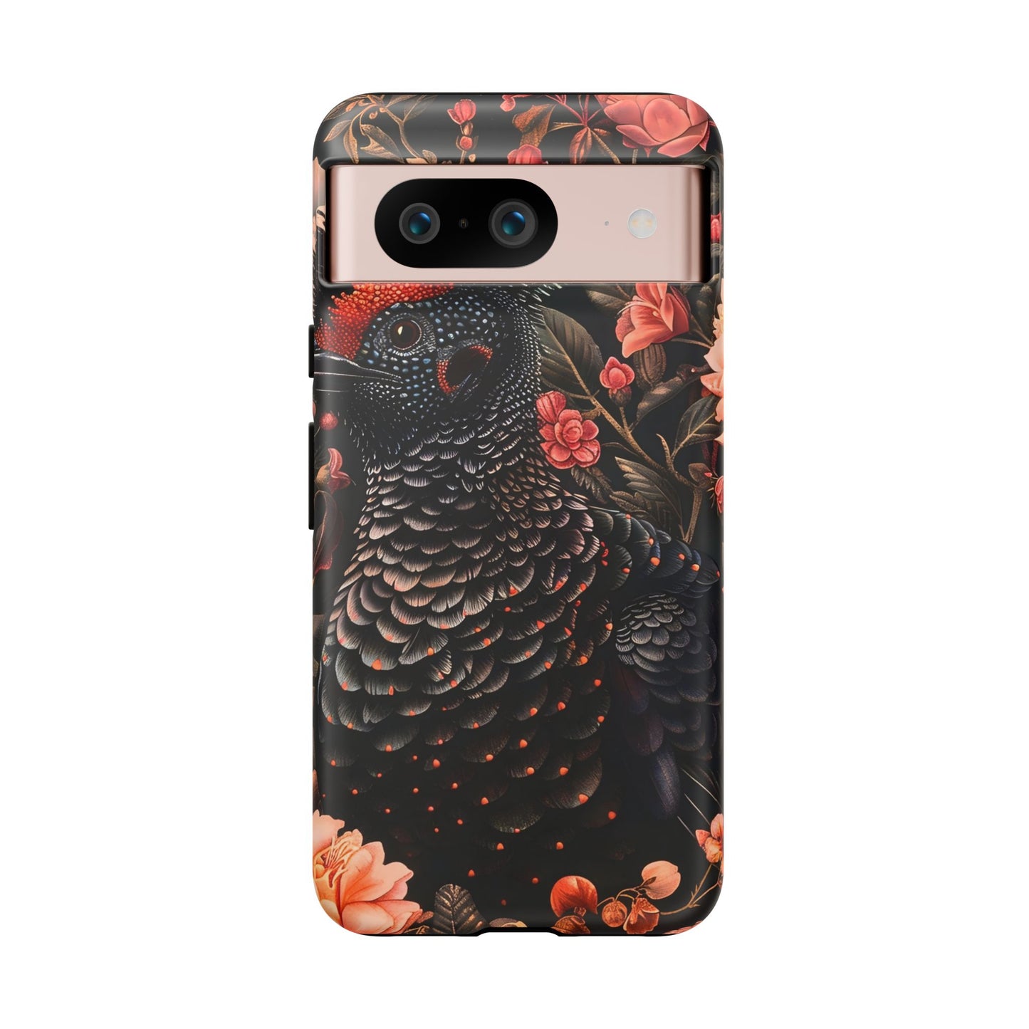 Tough Cases: Floral Design Phone Case, Stylish Protection for Your Phone, Unique Gift for Bird Lovers, Vibrant Floral Art, [...]