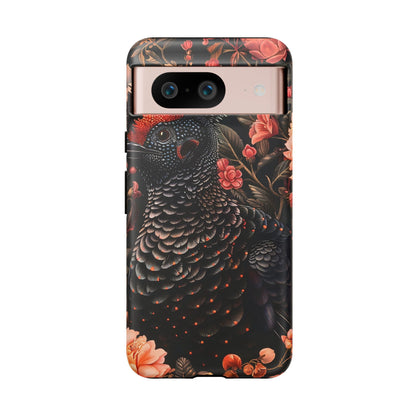 Tough Cases: Floral Design Phone Case, Stylish Protection for Your Phone, Unique Gift for Bird Lovers, Vibrant Floral Art, [...]