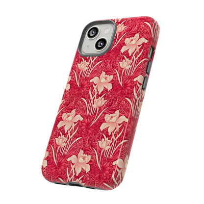 Floral Tough Phone Case - Durable, Stylish Accessory, Perfect Gift for Her, Floral Pattern, Customizable, Ideal for Daily Use