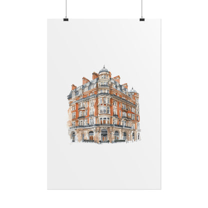 Elegant Architectural Rolled Posters, Art Prints for Home Decor, Gift for Housewarming, Wall Art for Living Room, Unique Art Decor