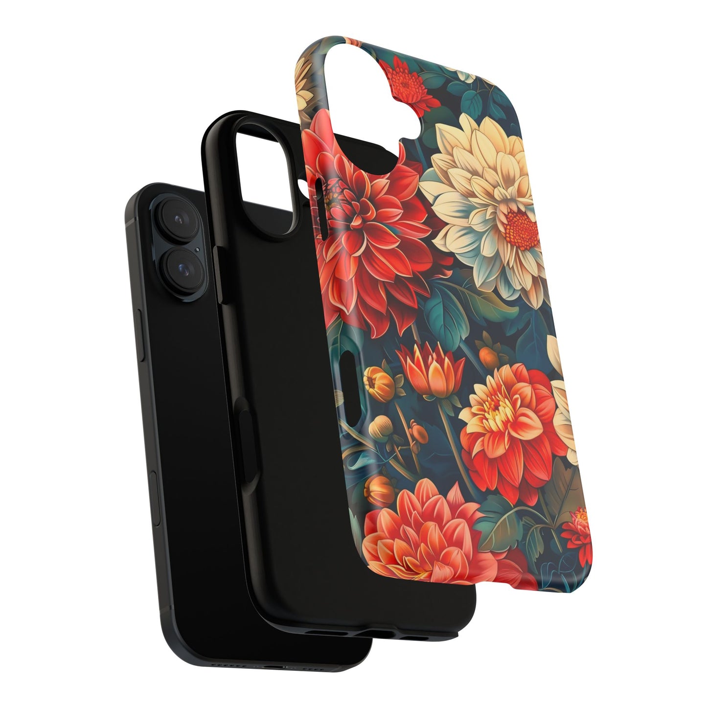 Floral Phone Case - Vibrant Tough Cases, Stylish Floral Cell Phone Cover, Gift for Her, Trendy Phone Accessory, Flower Design
