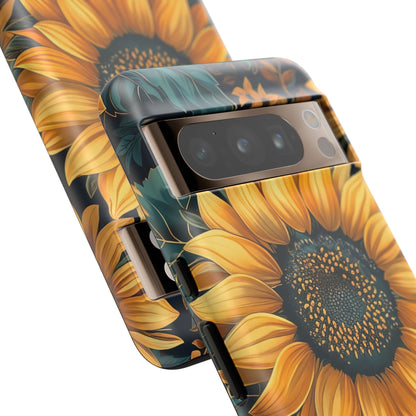 Sunflower Phone Case - Bright Floral Design, Stylish Tough Cover for Sunflower Lovers, Gift for Plant Enthusiasts, Mom Gift, Nature Lovers