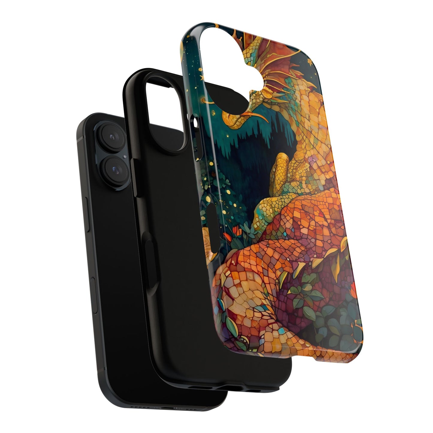 Dragon Art Phone Case, Tough Phone Cover, Fantasy Gift, Unique Mobile Accessory, Dragon Lover Gift, Stylish Protection