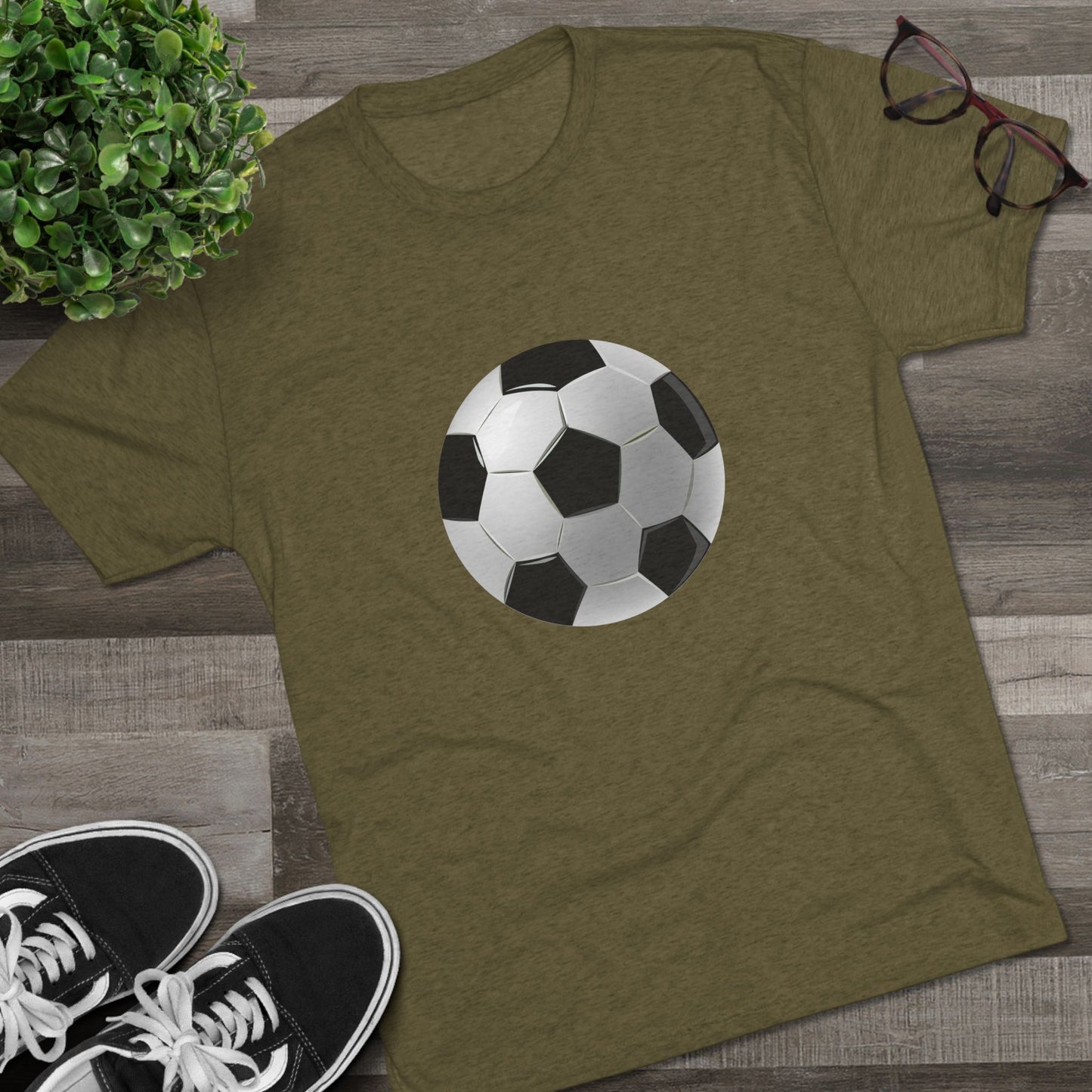 Dynamic Football Design - Sports Passion and Energy Unisex Tri-Blend Crew Tee