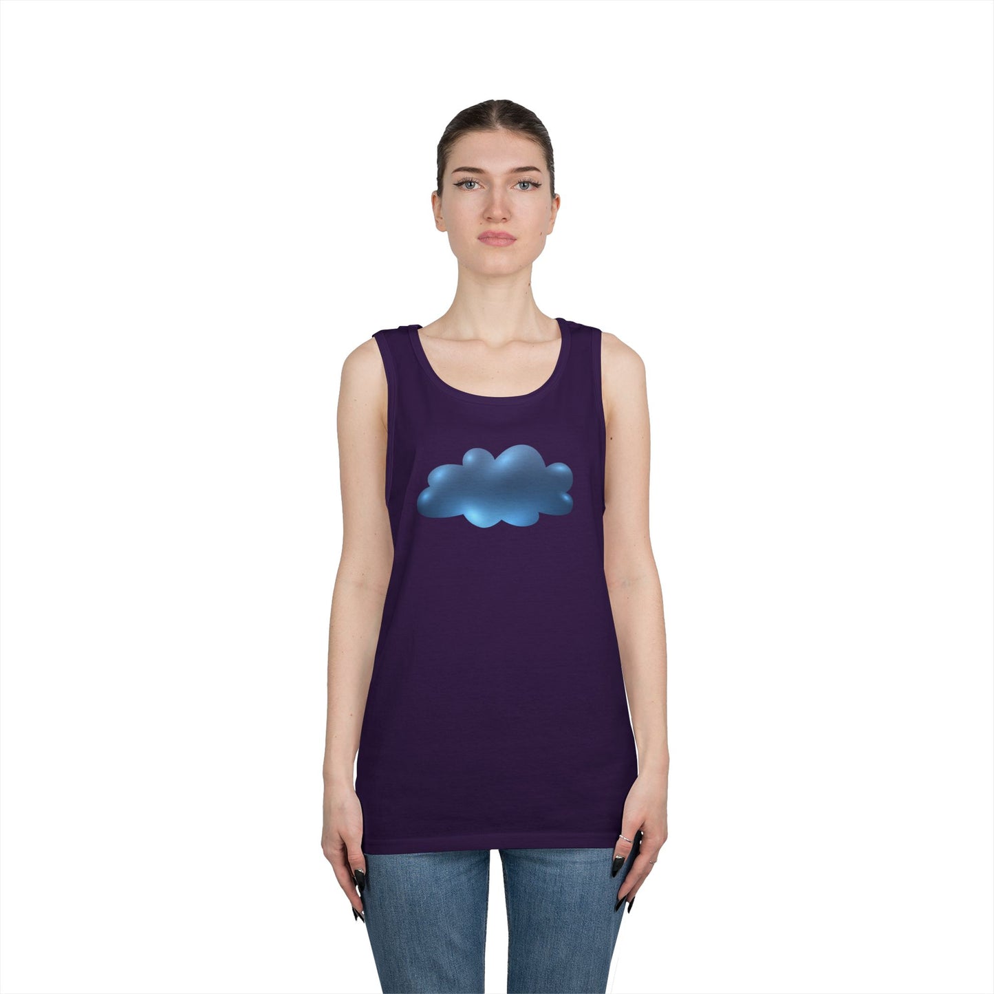 Unisex Heavy Cotton Tank Top - Serene Cloudscape