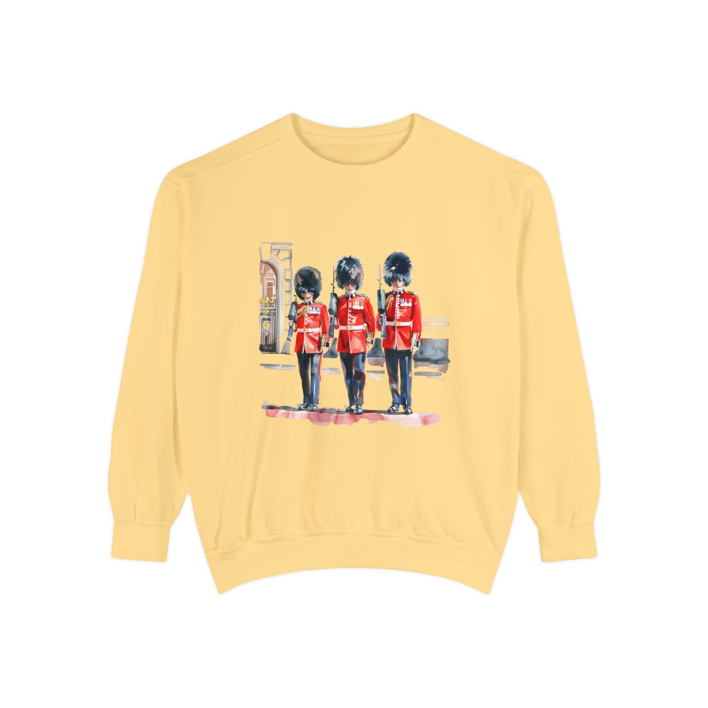 Unisex Garment-Dyed Sweatshirt - British Soldier - Classic Military Elegance and Honorable