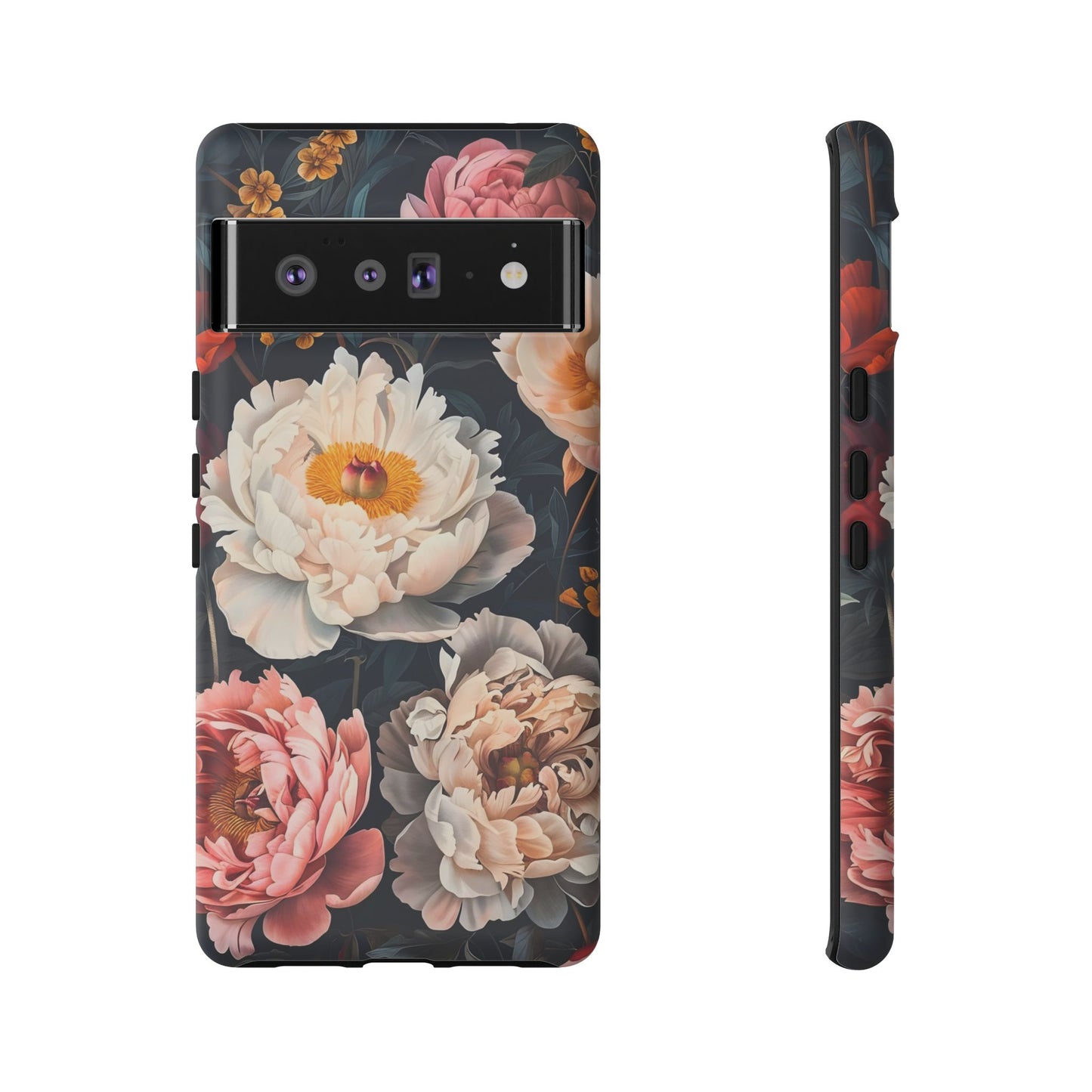 Floral Phone Case, Tough Phone Cover, Flower Design, Unique Gift for Her, Trendy Accessory, Spring Decor