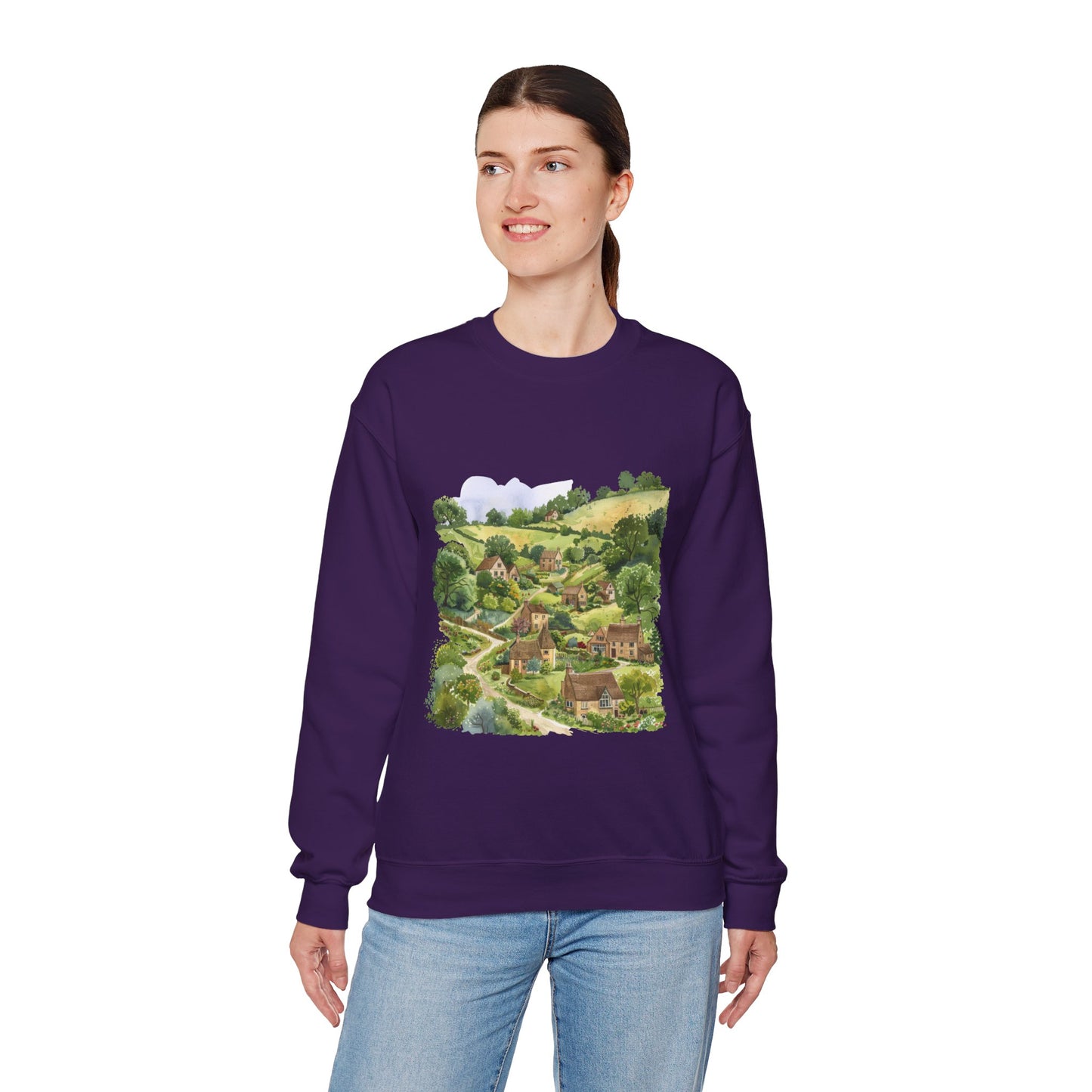 Unisex Heavy Blend™ Crewneck Sweatshirt - Charming British Nature