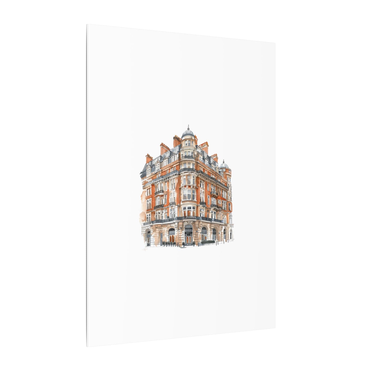 Artistic Matte Canvas Print of Historic Building, Wall Art Decor, Home Interior, Unique Gift, Fine Art, Architecture Lover, Urban Design