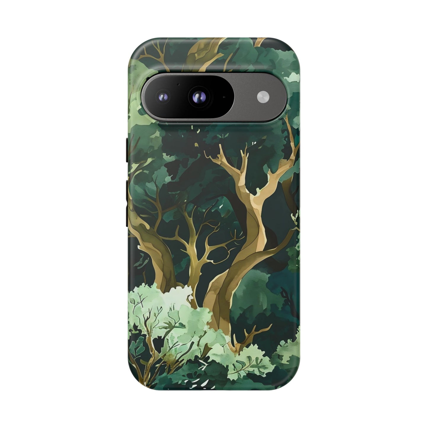 Forest Green Phone Case, Nature-Inspired Tough Cases, Eco-Friendly Gift, Outdoor Lover Accessory, Unique Phone Cover
