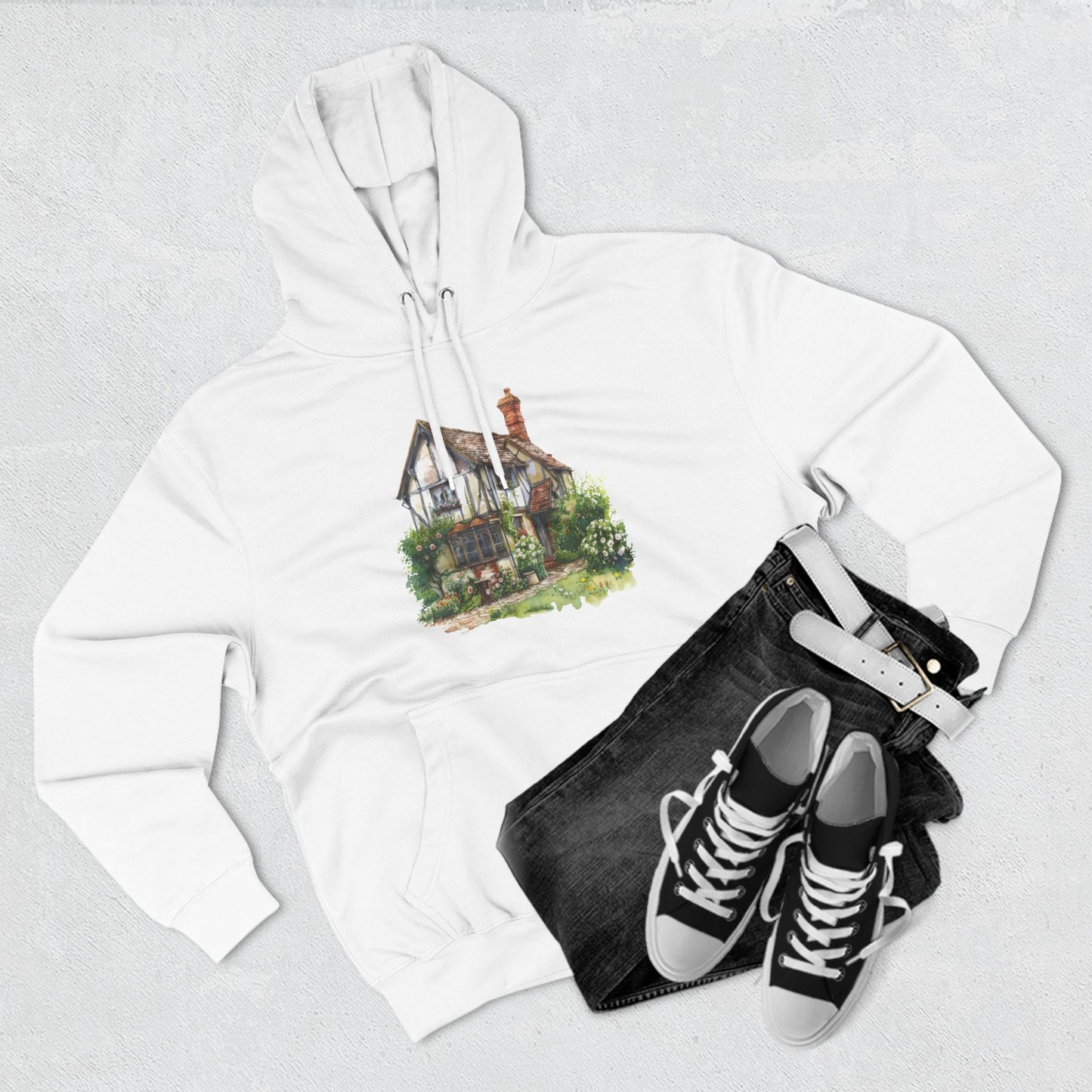Three-Panel Fleece Hoodie - Timeless Living - The British Village House Experience