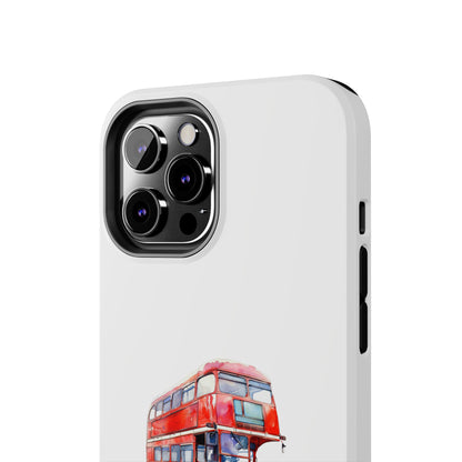 London Bus Tough Phone Case - Stylish Protection for Urban Adventurers