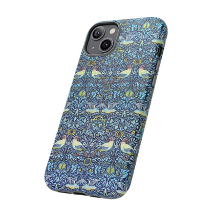 Bird and Floral Pattern Phone Case, Tough Cases, Gift for Nature Lovers, Eco-friendly, Custom Phone Accessories, All-Occasion