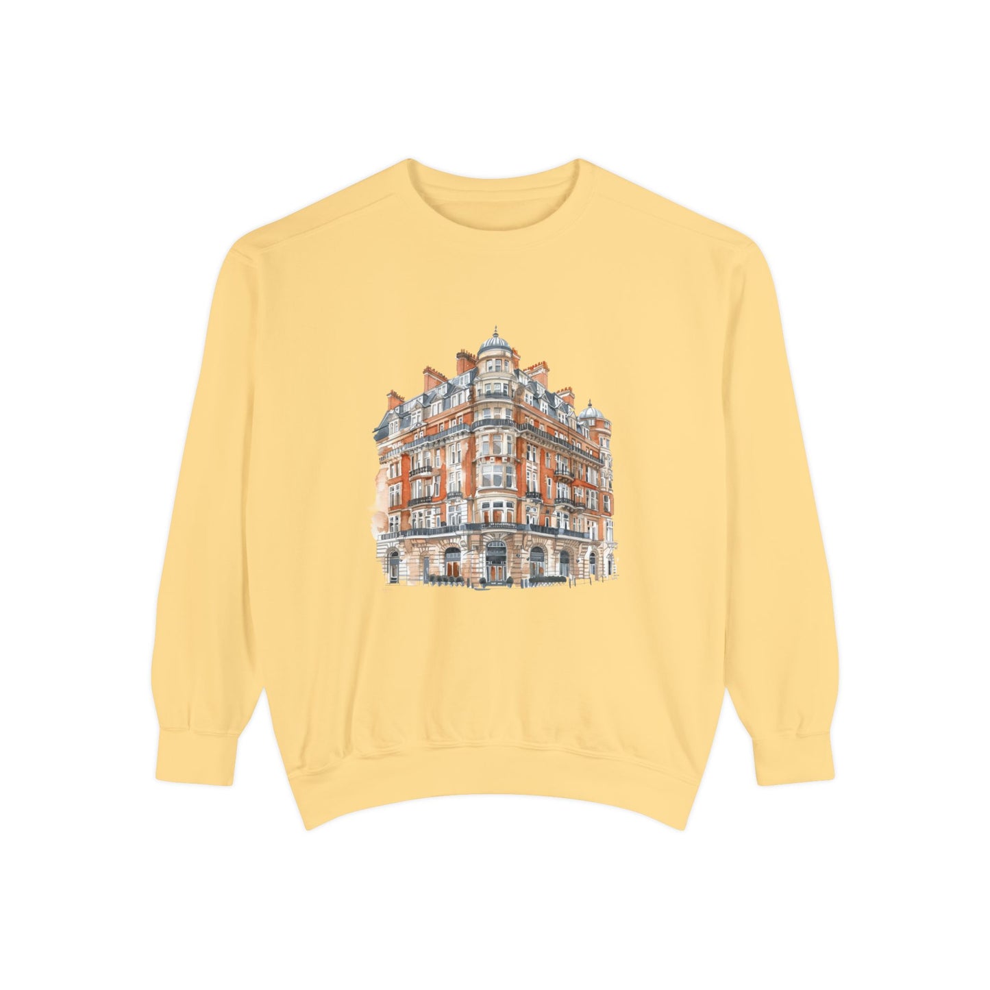 Unisex Garment-Dyed Sweatshirt - British Historic Building