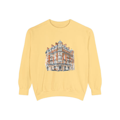Unisex Garment-Dyed Sweatshirt - British Historic Building
